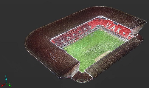 3d scanmodel grolsch veste fc twente - 3d bouwtekening maken